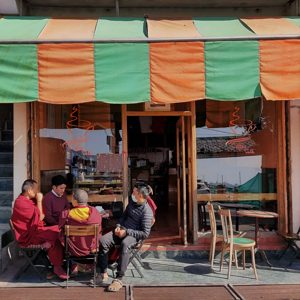 Buddhist tibetan monks in mcleodganj dharamshala